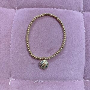 Kendra Scott Gold Beaded Charm Bracelet